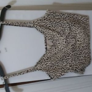 Cheetah crop tank top
